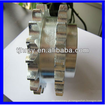 Roda de corrente de roda dentada duplex galvanizada